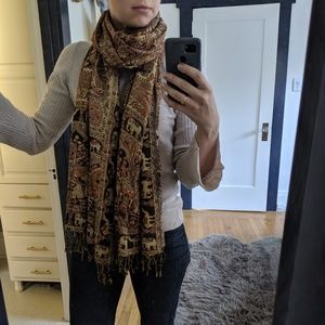 Red pashmina from India